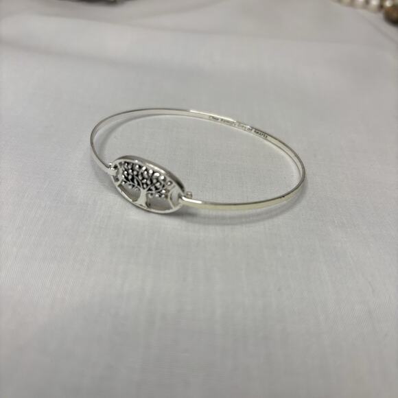 One Family lot‎ of Hearts Tree Silver Bracelet Bangle Bracelet - Picture 1 of 6
